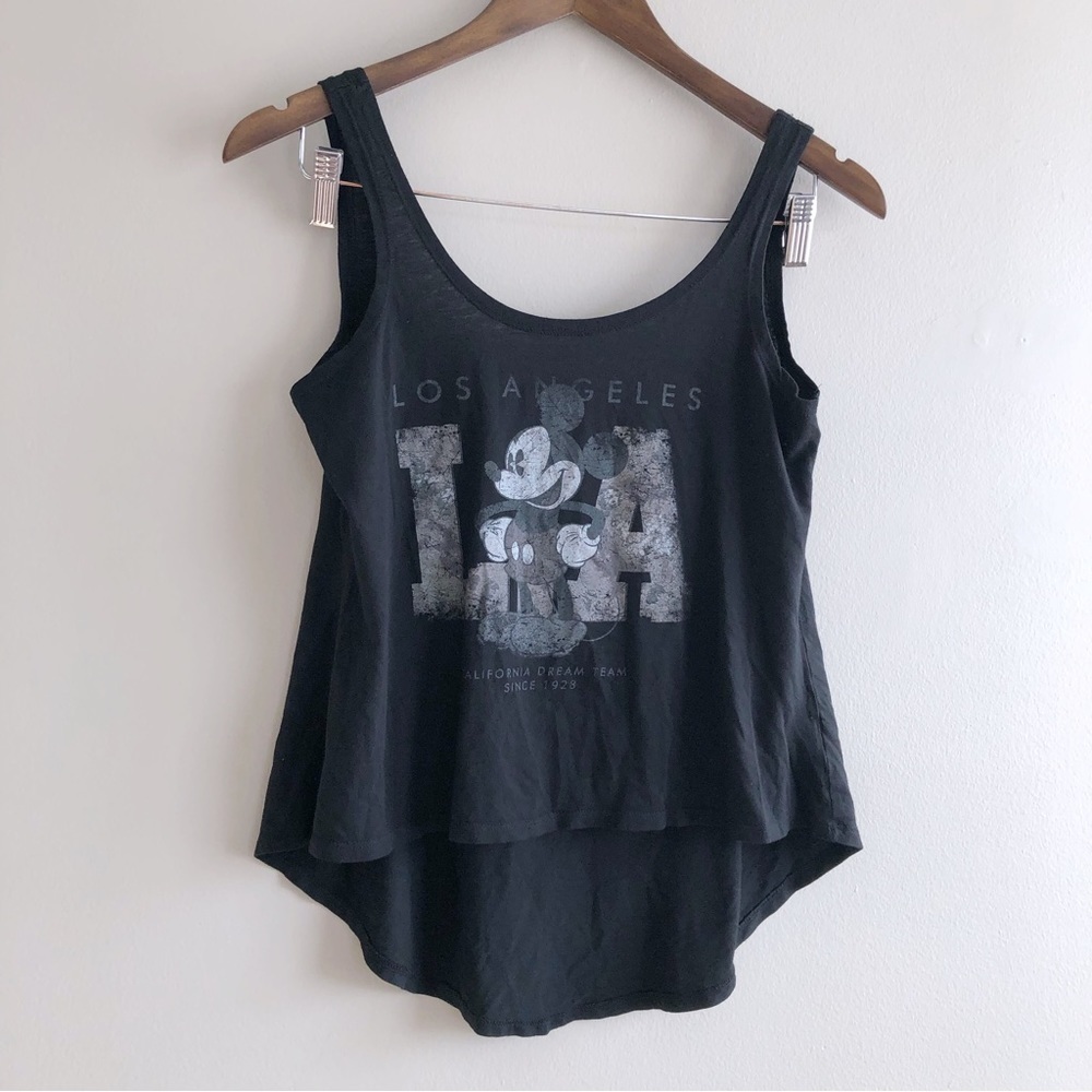 ✨$8 CLEAR-OUT✨ Disney Los Angeles Vintage Mickey Mouse Cropped Tank Crop Top